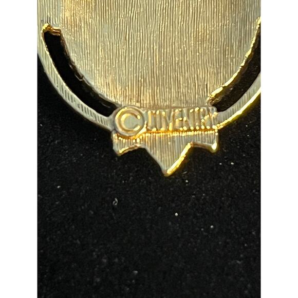 VTG Sarah Coventry Rose Pendant Gold Tone Romantic Boho - Picture 5 of 5